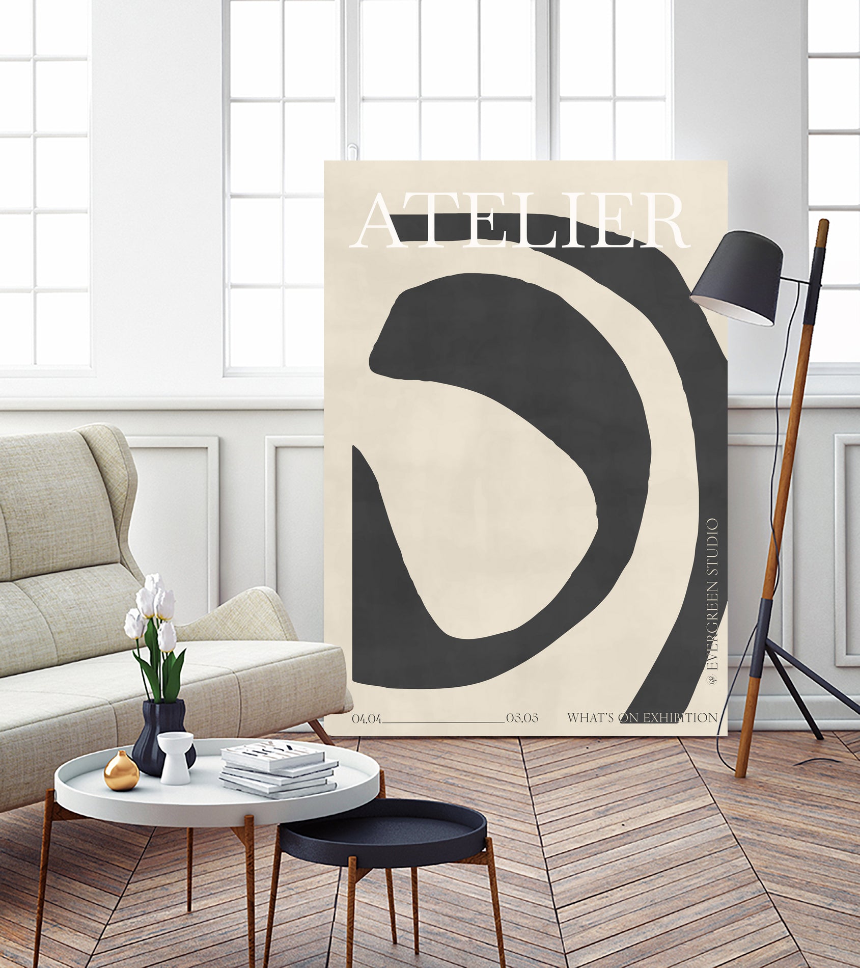 L'Atelier by M Studio on GIANT ART - beige scandinavian