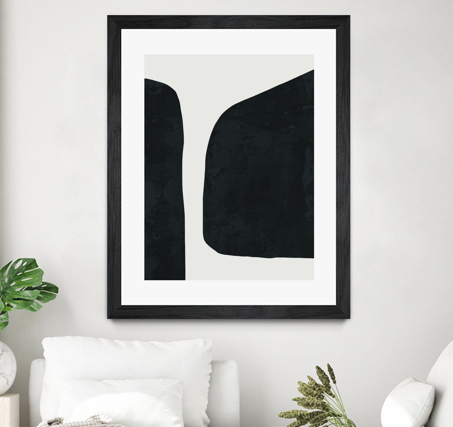 Black Abstract  by M Studio on GIANT ART - black scandinavian