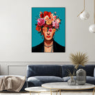 Frida's flowers by Clicart Studio on GIANT ART - red botanical frida kahlo
