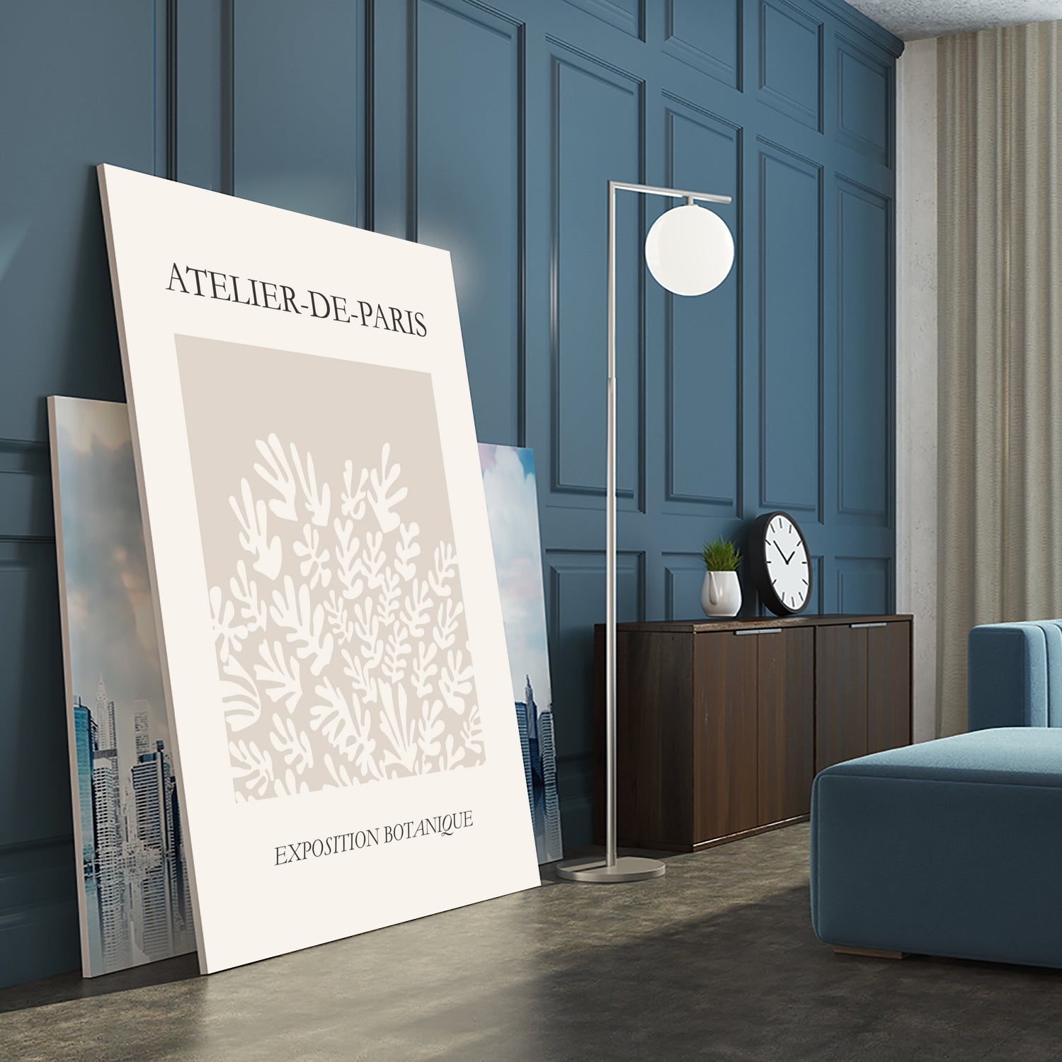 Le pouvoir des fleurs IV by M Studio on GIANT ART - beige