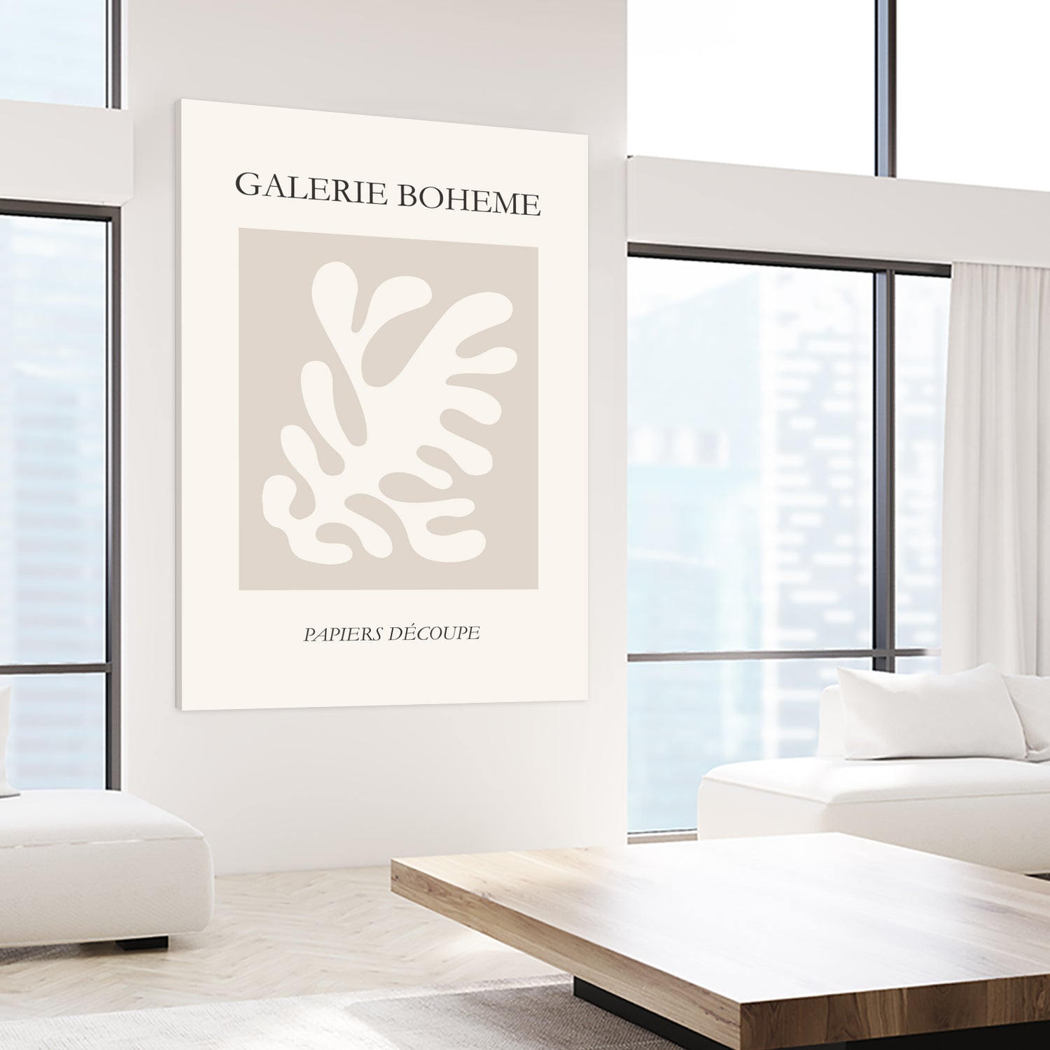 Le pouvoir des fleurs II by M Studio on GIANT ART - beige
