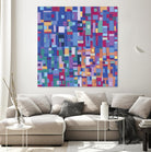 IN STAGE - bleu by Celine Cimon on GIANT ART - blue abstract canadian