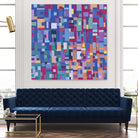 IN STAGE - bleu by Celine Cimon on GIANT ART - blue abstract canadian