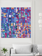 IN STAGE - bleu by Celine Cimon on GIANT ART - blue abstract canadian