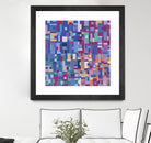 IN STAGE - bleu by Celine Cimon on GIANT ART - blue abstract canadian