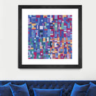 IN STAGE - bleu by Celine Cimon on GIANT ART - blue abstract canadian