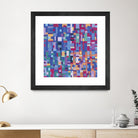 IN STAGE - bleu by Celine Cimon on GIANT ART - blue abstract canadian