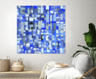 IN STAGE - chrome bleu by Celine Cimon on GIANT ART - blue abstract canadian artist