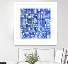 IN STAGE - chrome bleu by Celine Cimon on GIANT ART - blue abstract canadian artist