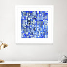 IN STAGE - chrome bleu by Celine Cimon on GIANT ART - blue abstract canadian artist