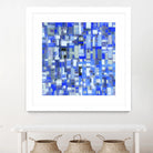 IN STAGE - chrome bleu by Celine Cimon on GIANT ART - blue abstract canadian artist