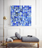 IN STAGE - chrome bleu by Celine Cimon on GIANT ART - blue abstract canadian artist