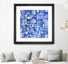IN STAGE - chrome bleu by Celine Cimon on GIANT ART - blue abstract canadian artist