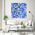 IN STAGE - chrome bleu by Celine Cimon on GIANT ART - blue abstract canadian artist