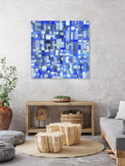 IN STAGE - chrome bleu by Celine Cimon on GIANT ART - blue abstract canadian artist