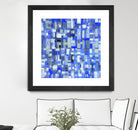 IN STAGE - chrome bleu by Celine Cimon on GIANT ART - blue abstract canadian artist