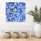 IN STAGE - chrome bleu by Celine Cimon on GIANT ART - blue abstract canadian artist