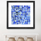 IN STAGE - chrome bleu by Celine Cimon on GIANT ART - blue abstract canadian artist