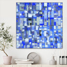 IN STAGE - chrome bleu by Celine Cimon on GIANT ART - blue abstract canadian artist
