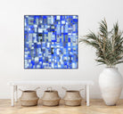 IN STAGE - chrome bleu by Celine Cimon on GIANT ART - blue abstract canadian artist