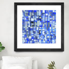 IN STAGE - chrome bleu by Celine Cimon on GIANT ART - blue abstract canadian artist