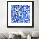 IN STAGE - chrome bleu by Celine Cimon on GIANT ART - blue abstract canadian artist