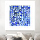 IN STAGE - chrome bleu by Celine Cimon on GIANT ART - blue abstract canadian artist