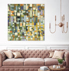 IN STAGE - chrome beige by Celine Cimon on GIANT ART - yellow abstract canadian