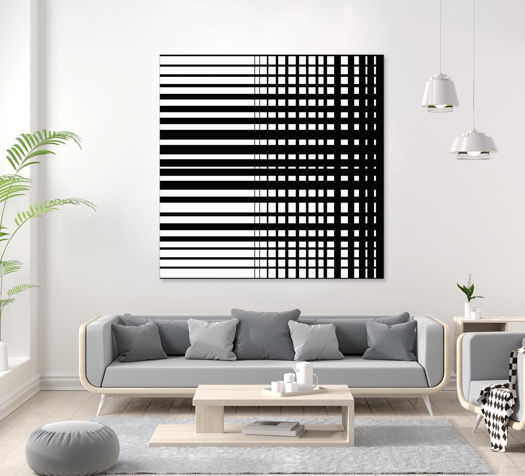 Vibing I by Daleno Art on GIANT ART - white patterns abstrait 