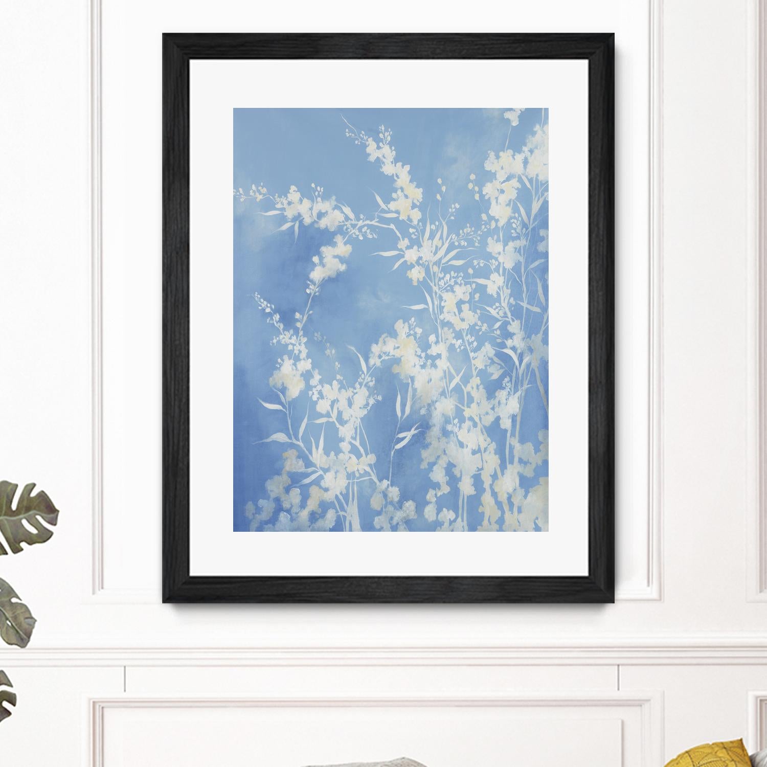 Prideful Petals by Daleno Art on GIANT ART - blue botanical leafs