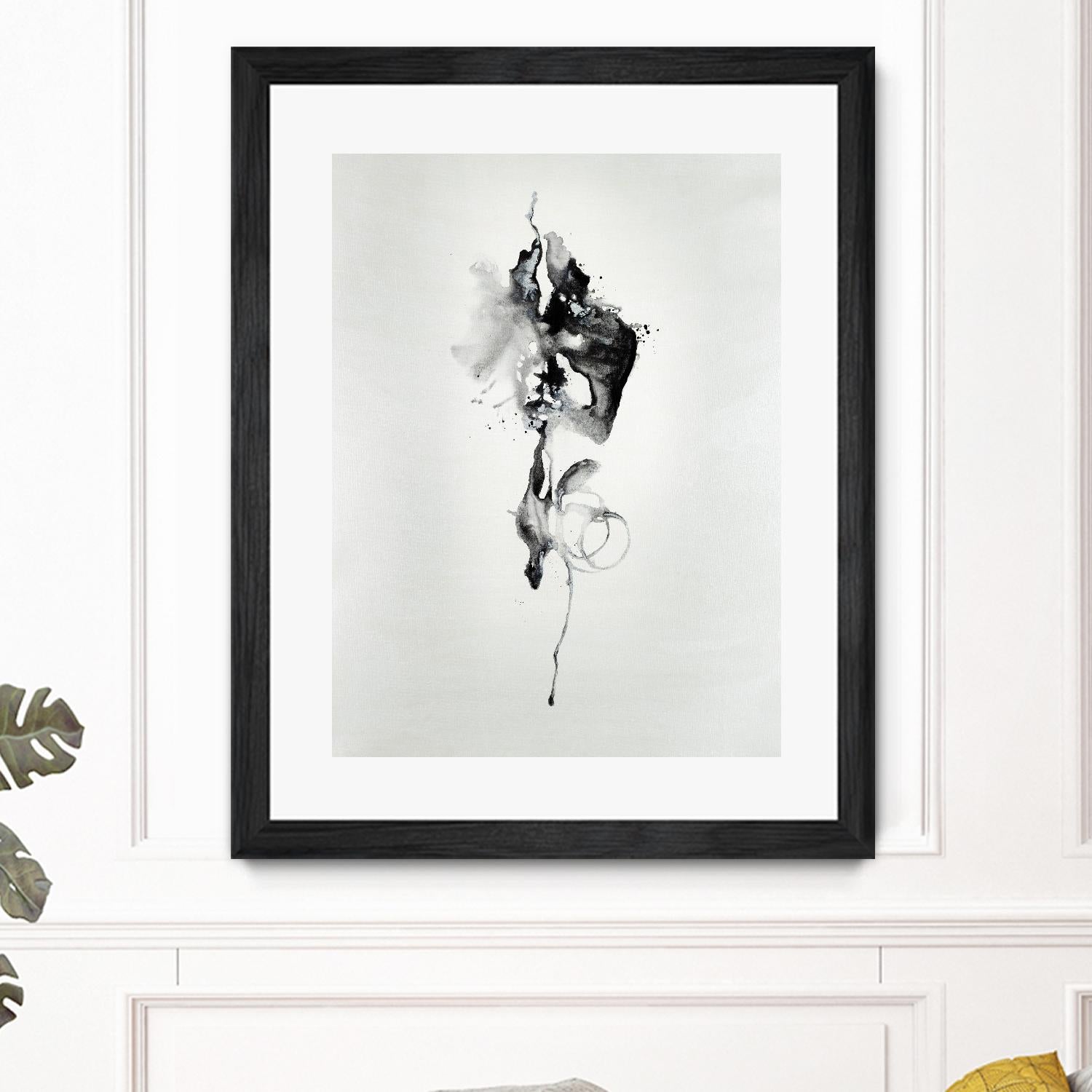 Smokey I by Daleno Art on GIANT ART - white black&white abstrait 