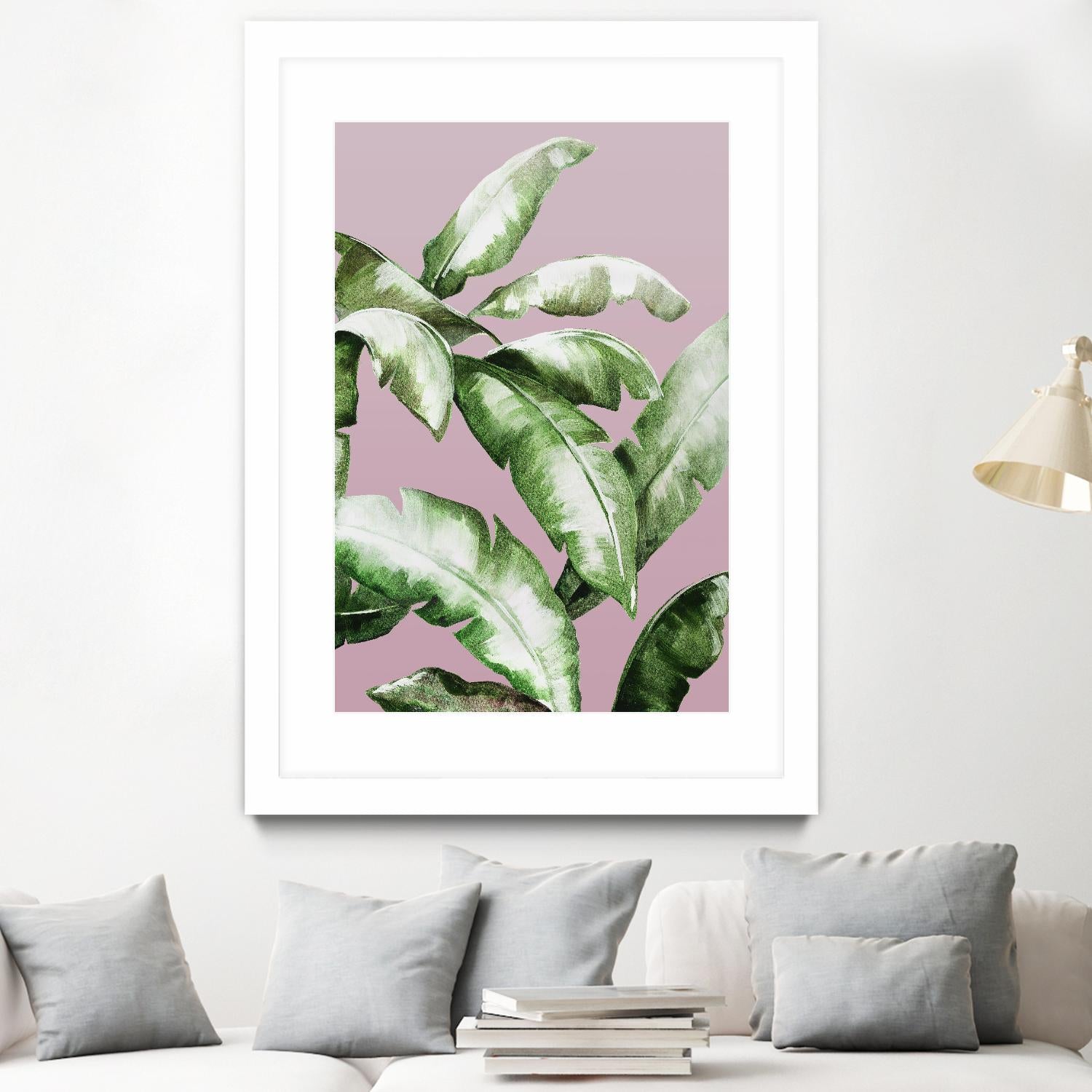 Palm of the Hand II by Daleno Art on GIANT ART - pink botanical nature