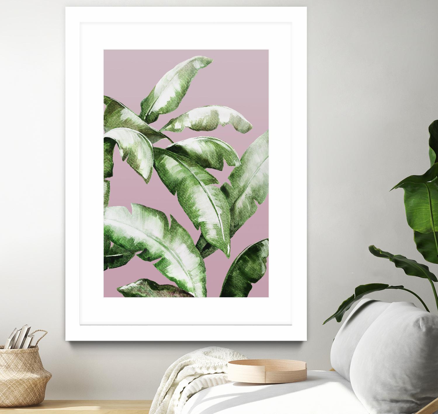 Palm of the Hand II by Daleno Art on GIANT ART - pink botanical nature