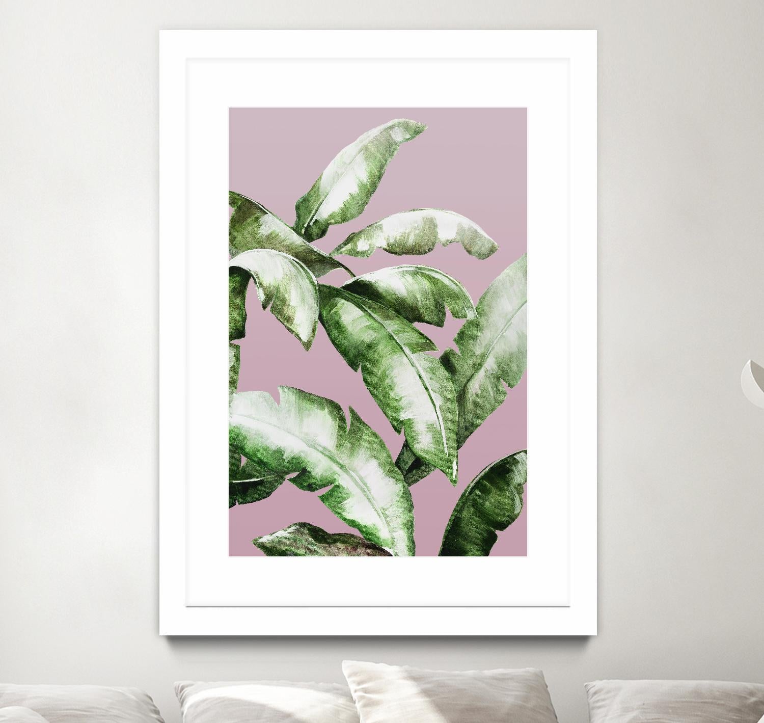 Palm of the Hand II by Daleno Art on GIANT ART - pink botanical nature