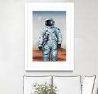 If You Believe by Daleno Art on GIANT ART - orange digital astronaut