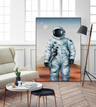 If You Believe by Daleno Art on GIANT ART - orange digital astronaut
