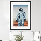 If You Believe by Daleno Art on GIANT ART - orange digital astronaut