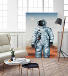 If You Believe by Daleno Art on GIANT ART - orange digital astronaut