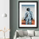 If You Believe by Daleno Art on GIANT ART - orange digital astronaut