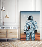 If You Believe by Daleno Art on GIANT ART - orange digital astronaut