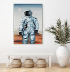 If You Believe by Daleno Art on GIANT ART - orange digital astronaut