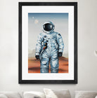 If You Believe by Daleno Art on GIANT ART - orange digital astronaut
