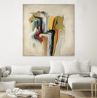 Interfused by Daleno Art on GIANT ART - red shape