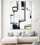 The A Line I by Daleno Art on GIANT ART - red abstract abstrait 