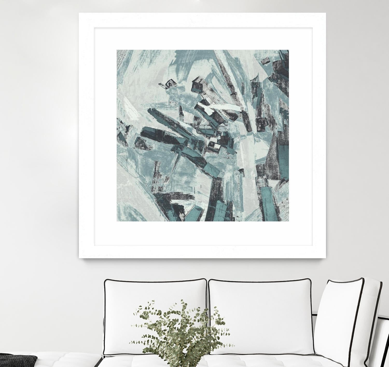 Sword Fight II by Daleno Art on GIANT ART - blue  abstract abstrait 