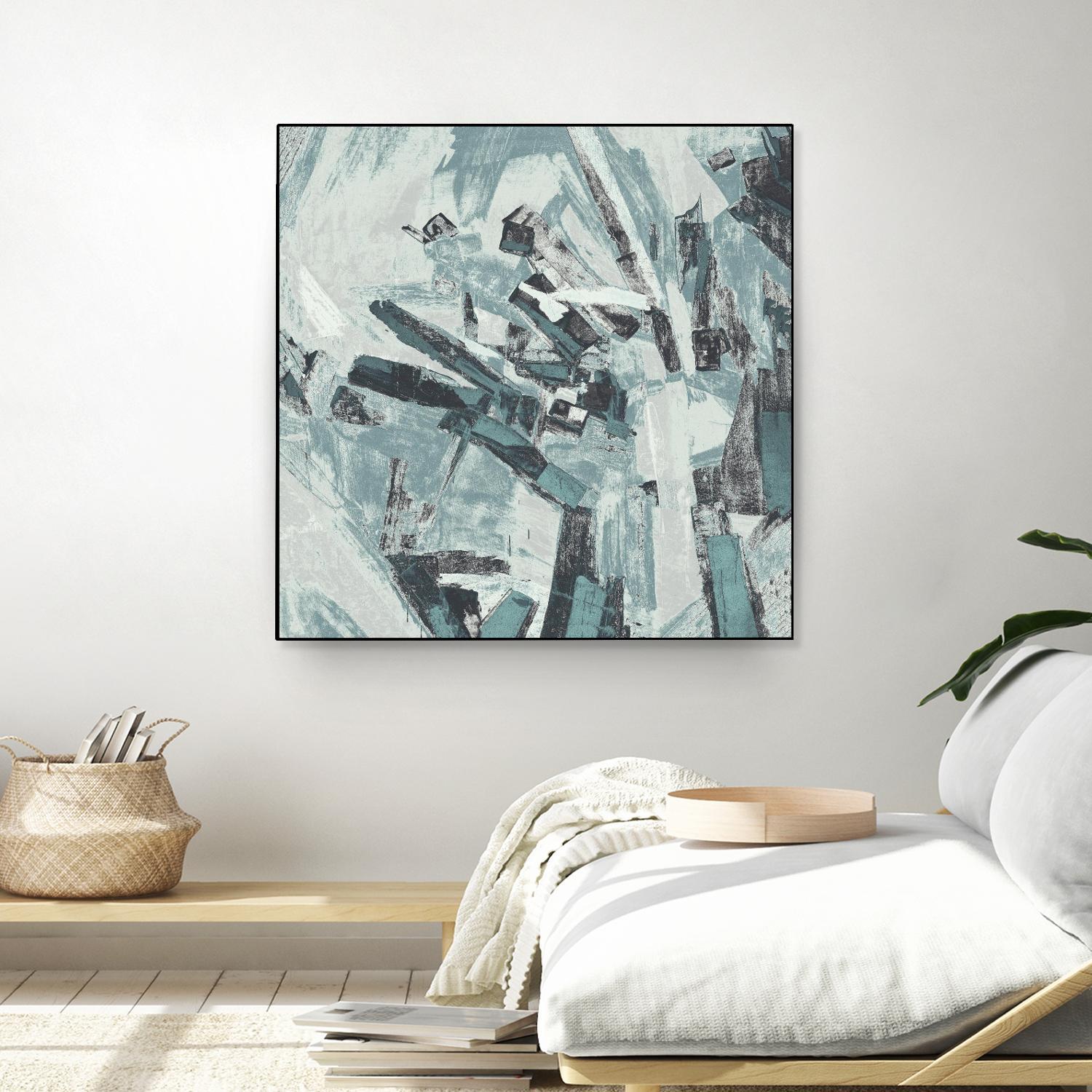 Sword Fight II by Daleno Art on GIANT ART - blue  abstract abstrait 