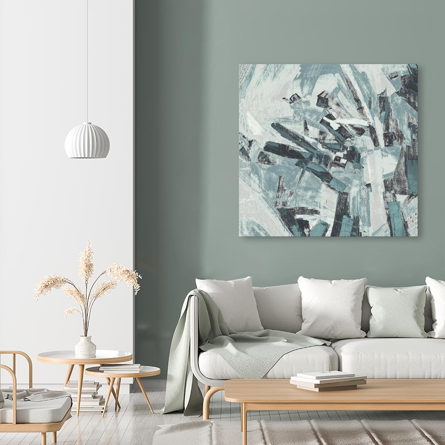Sword Fight II by Daleno Art on GIANT ART - blue  abstract abstrait 