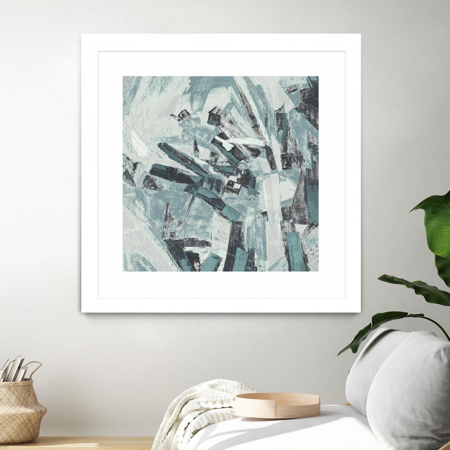Sword Fight II by Daleno Art on GIANT ART - blue  abstract abstrait 