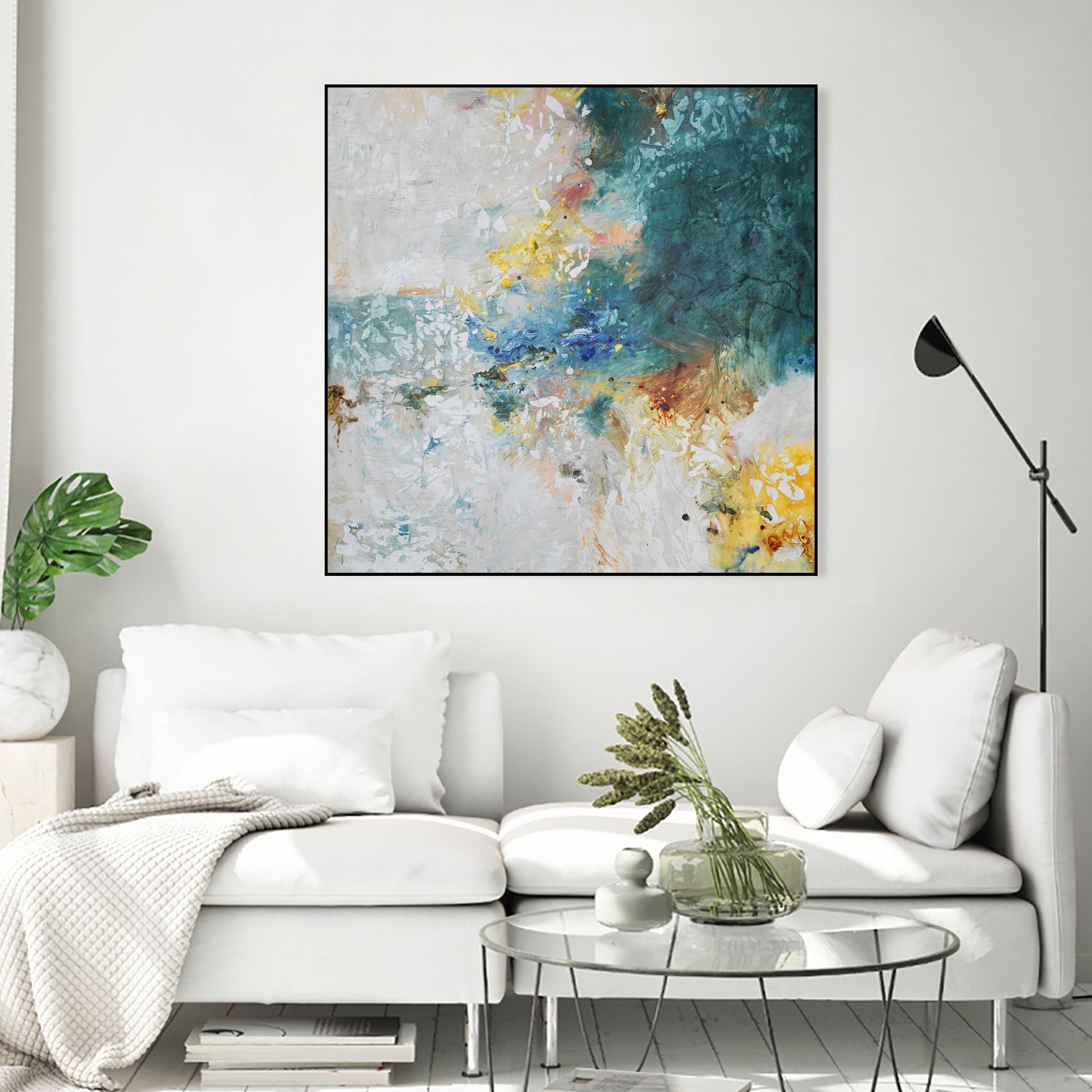 Basker by Daleno Art on GIANT ART - orange abstract