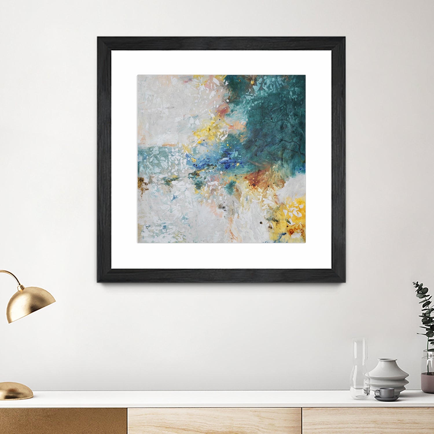 Basker by Daleno Art on GIANT ART - orange abstract